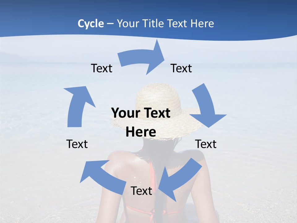 Female Attractive Summer PowerPoint Template