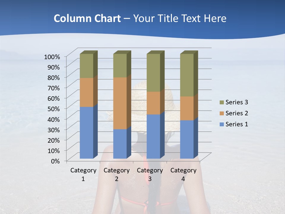 Female Attractive Summer PowerPoint Template