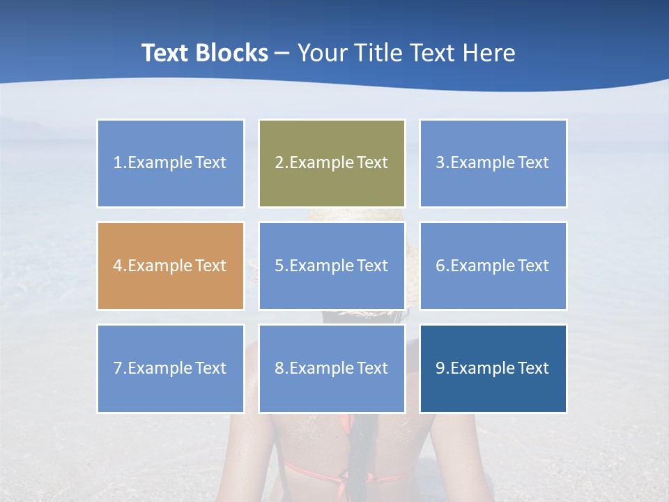 Female Attractive Summer PowerPoint Template