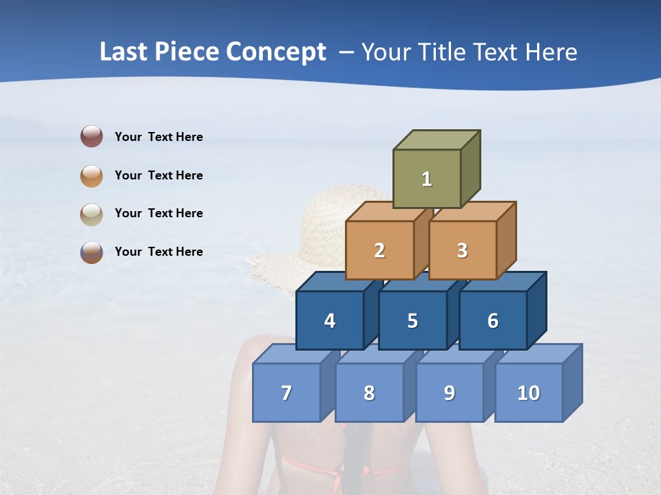 Female Attractive Summer PowerPoint Template