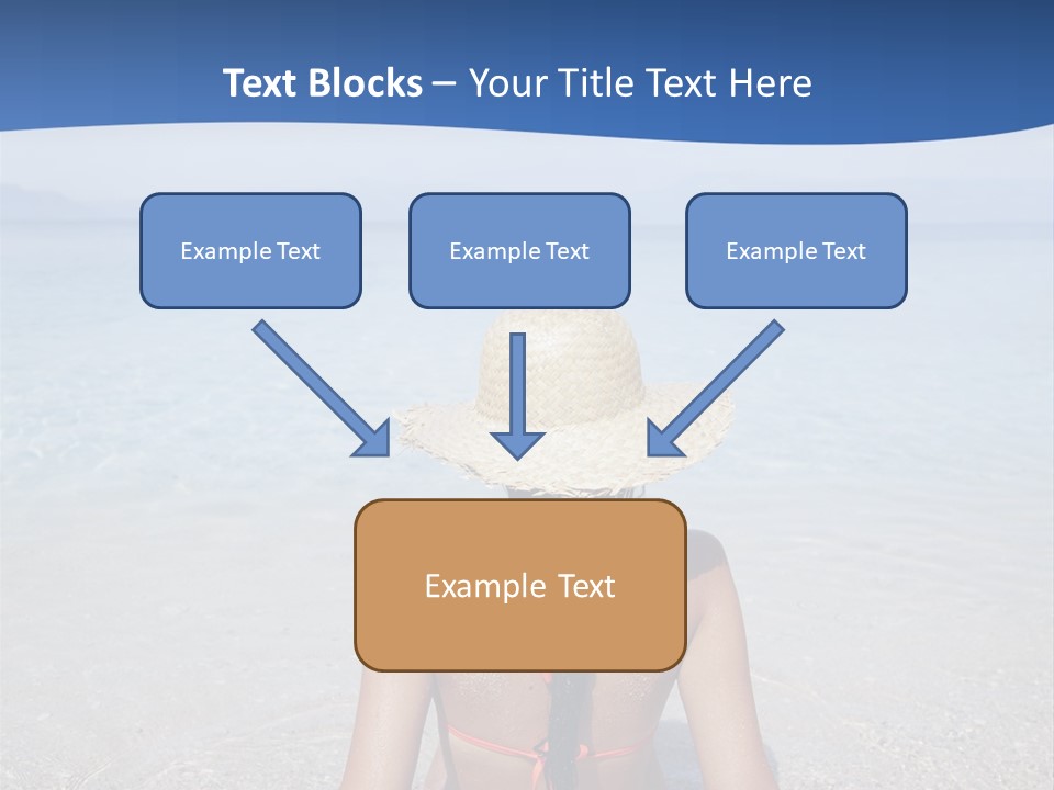 Female Attractive Summer PowerPoint Template