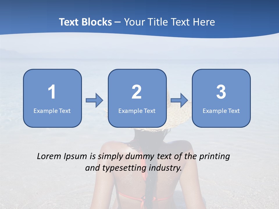 Female Attractive Summer PowerPoint Template