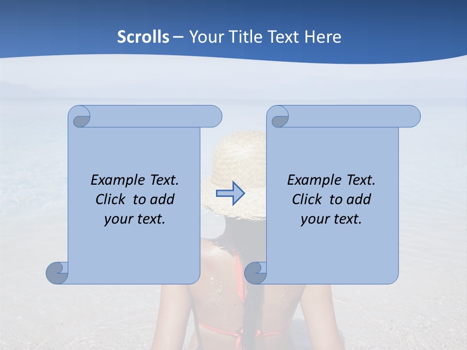Female Attractive Summer PowerPoint Template
