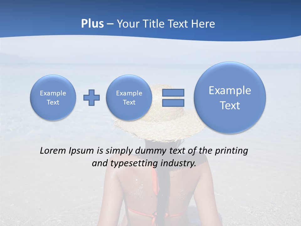 Female Attractive Summer PowerPoint Template