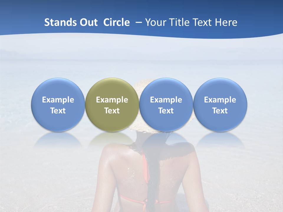 Female Attractive Summer PowerPoint Template