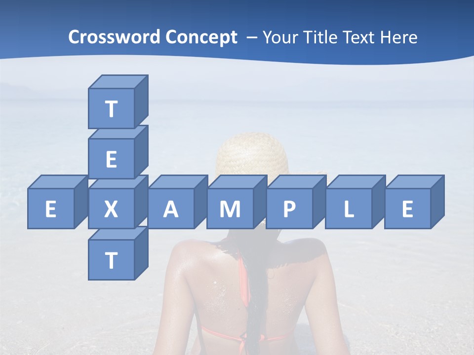 Female Attractive Summer PowerPoint Template