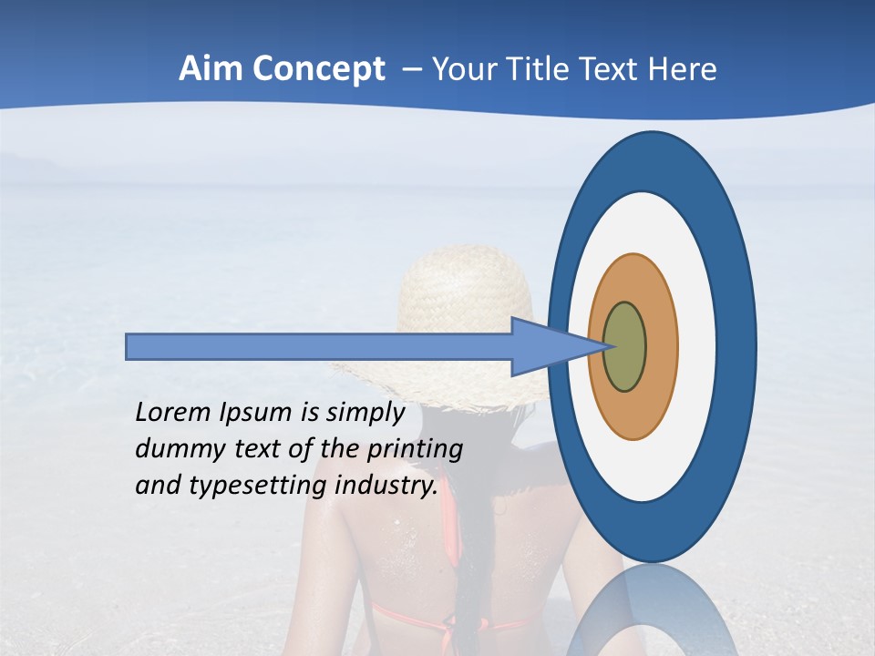 Female Attractive Summer PowerPoint Template