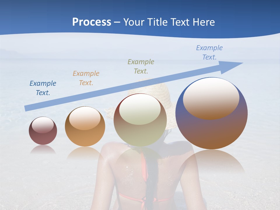 Female Attractive Summer PowerPoint Template