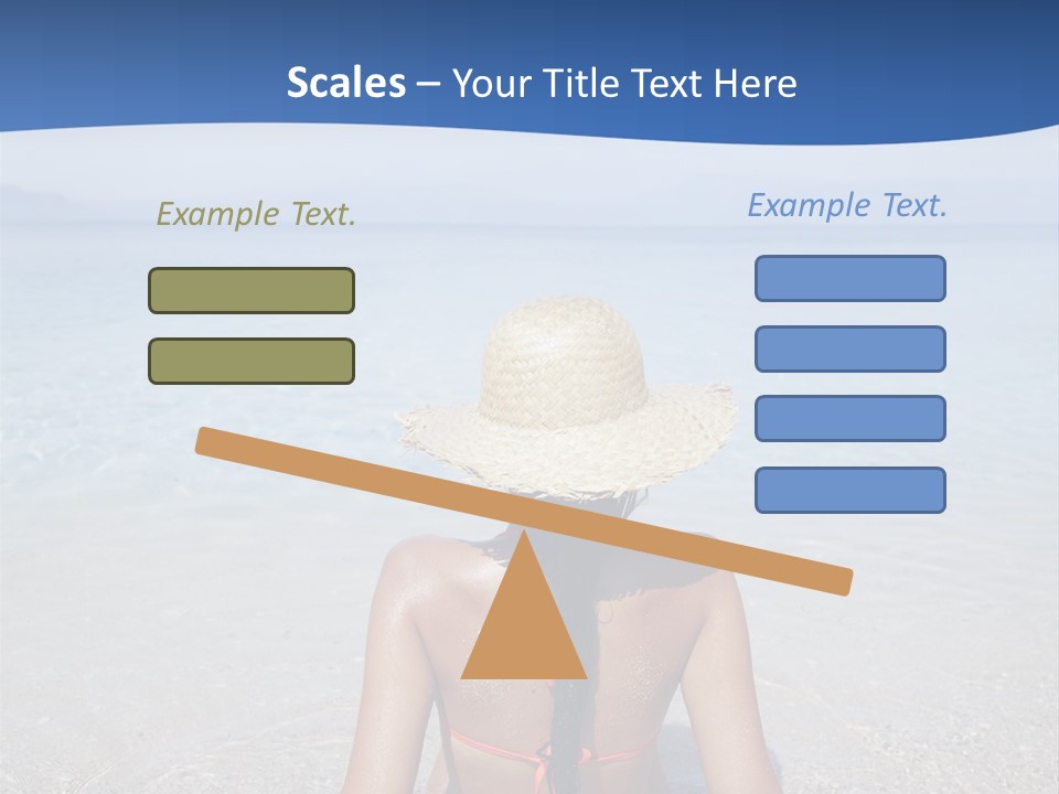 Female Attractive Summer PowerPoint Template