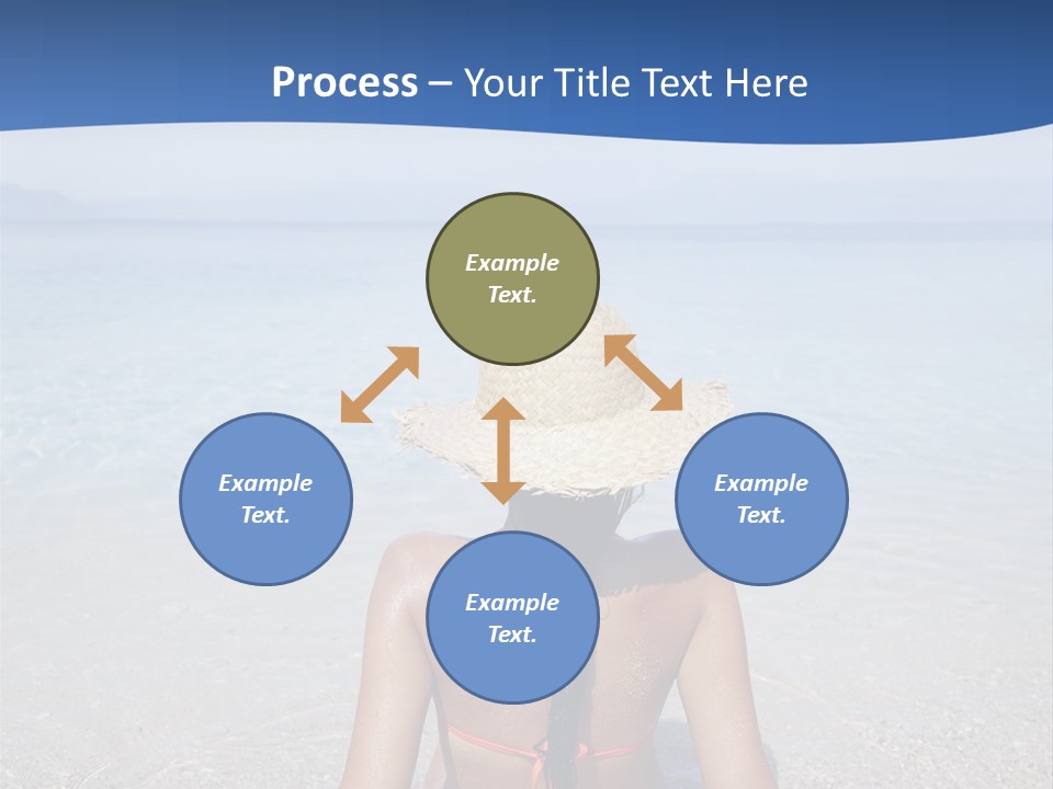 Female Attractive Summer PowerPoint Template