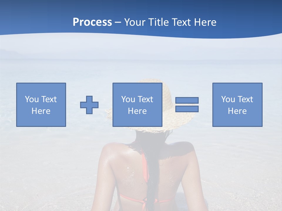 Female Attractive Summer PowerPoint Template