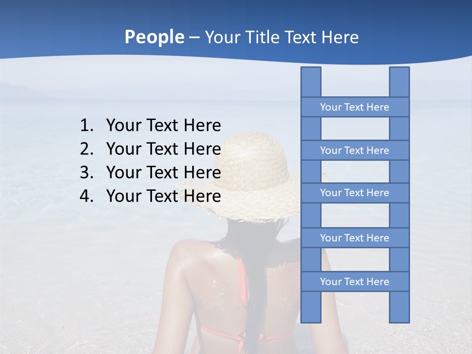 Female Attractive Summer PowerPoint Template
