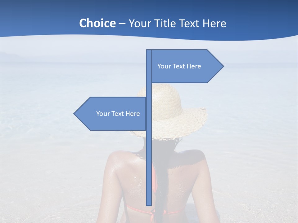 Female Attractive Summer PowerPoint Template