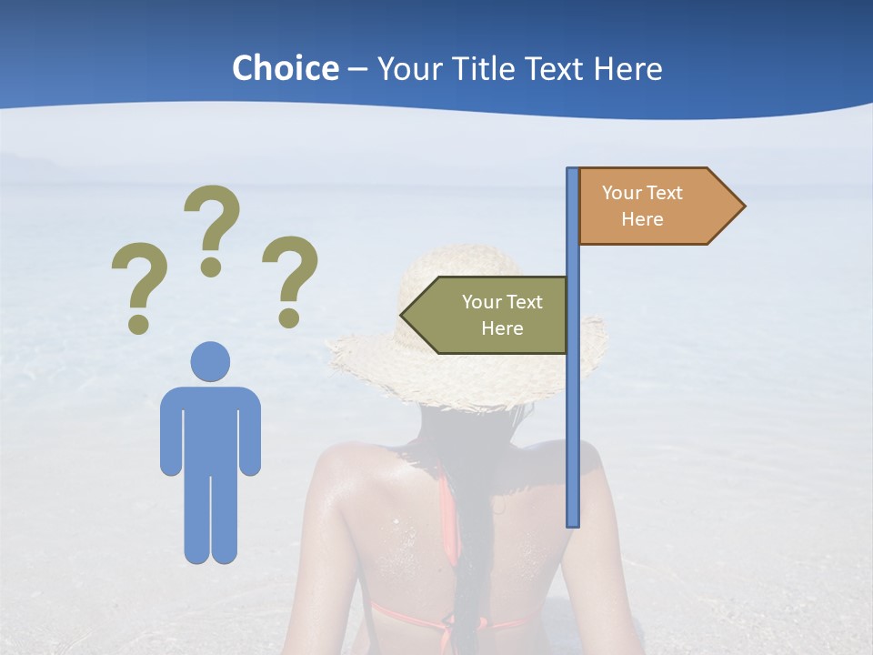 Female Attractive Summer PowerPoint Template