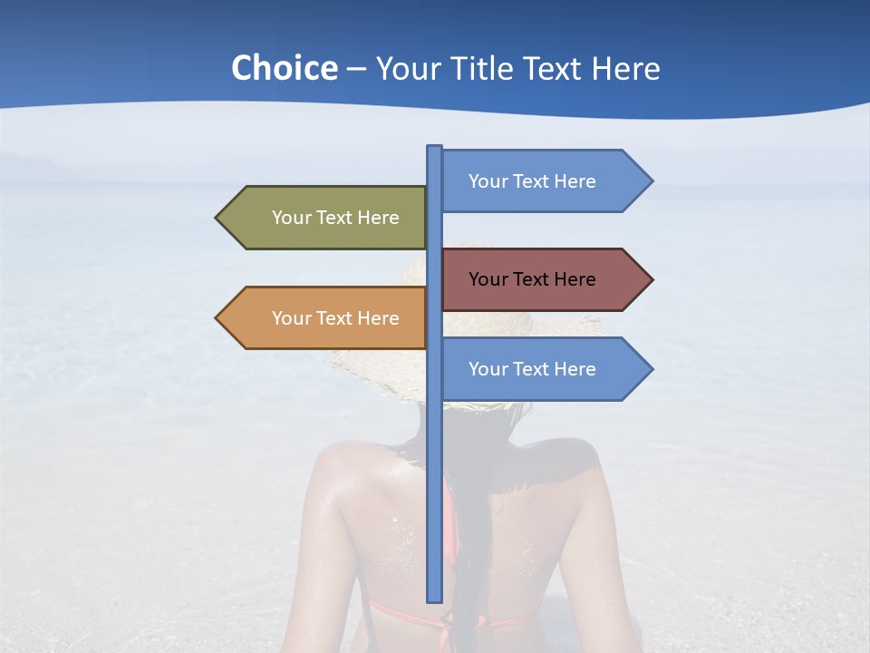 Female Attractive Summer PowerPoint Template