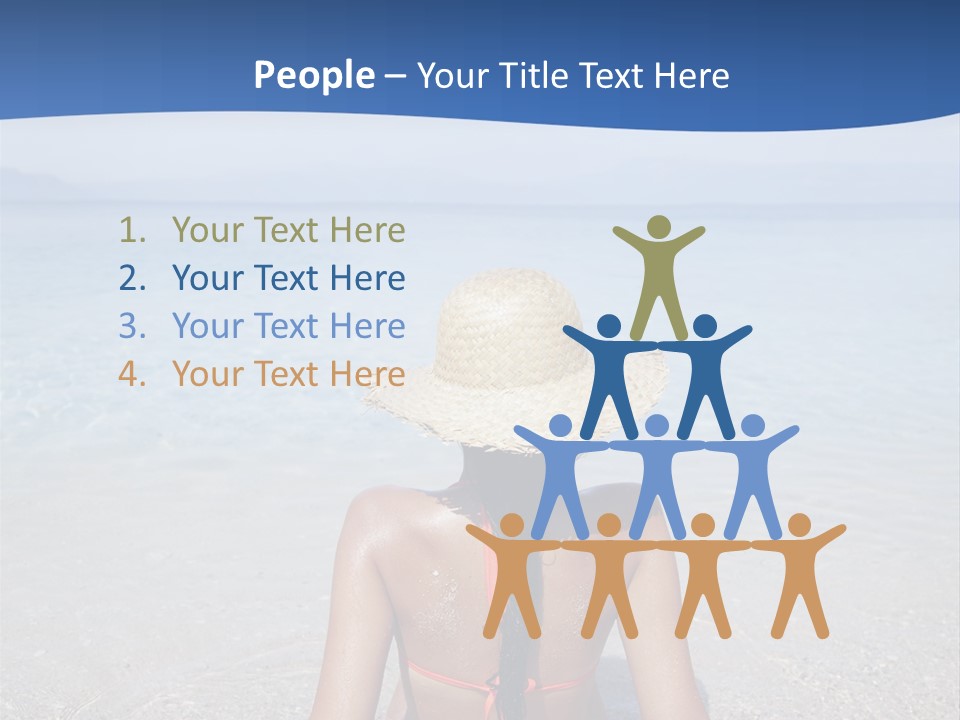Female Attractive Summer PowerPoint Template