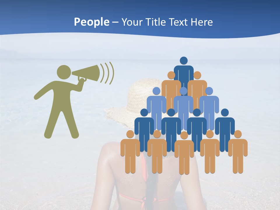 Female Attractive Summer PowerPoint Template