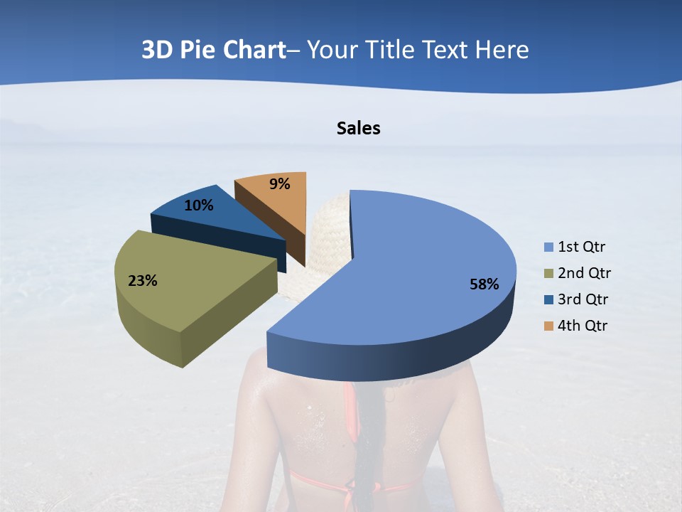 Female Attractive Summer PowerPoint Template