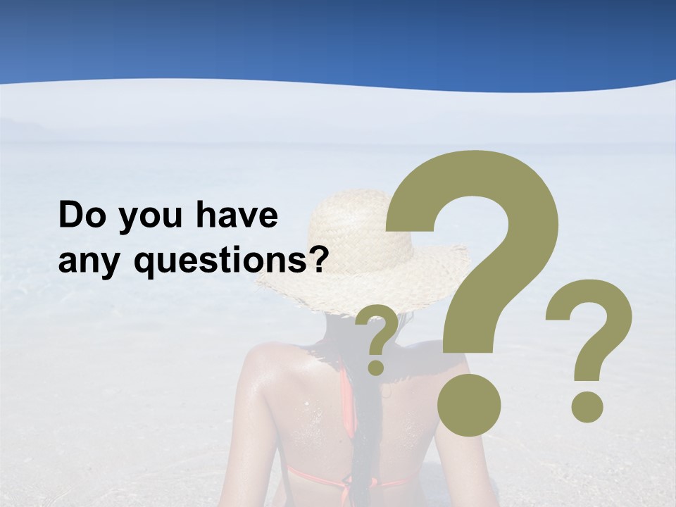 Female Attractive Summer PowerPoint Template