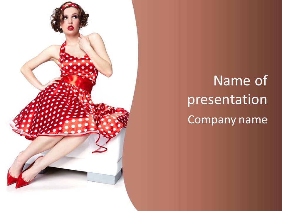 Beautiful Pin Up American PowerPoint Template