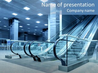 Stair Mall Interiors PowerPoint Template