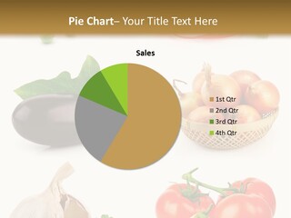 Vegetable White Vegetarian PowerPoint Template