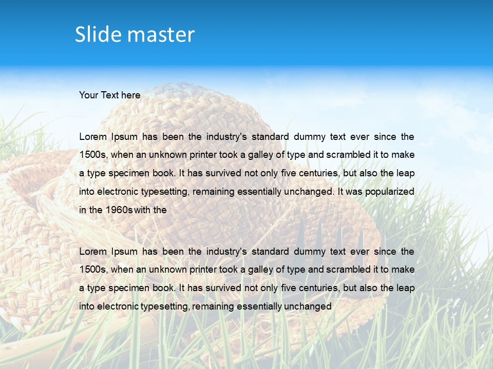 Sexy Hairstyle One PowerPoint Template