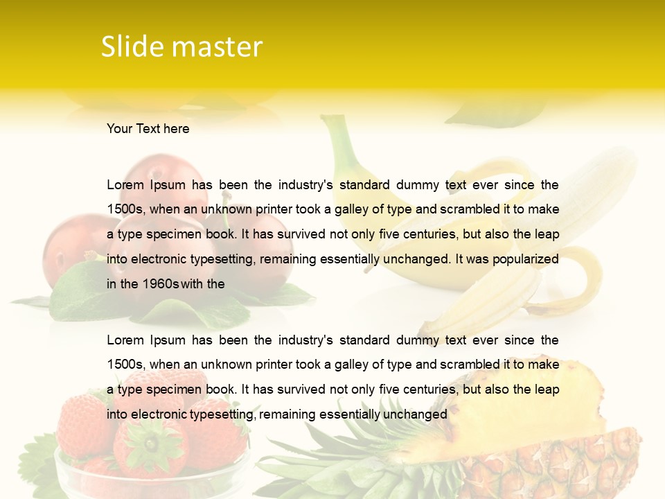 Food Leaf Orange PowerPoint Template