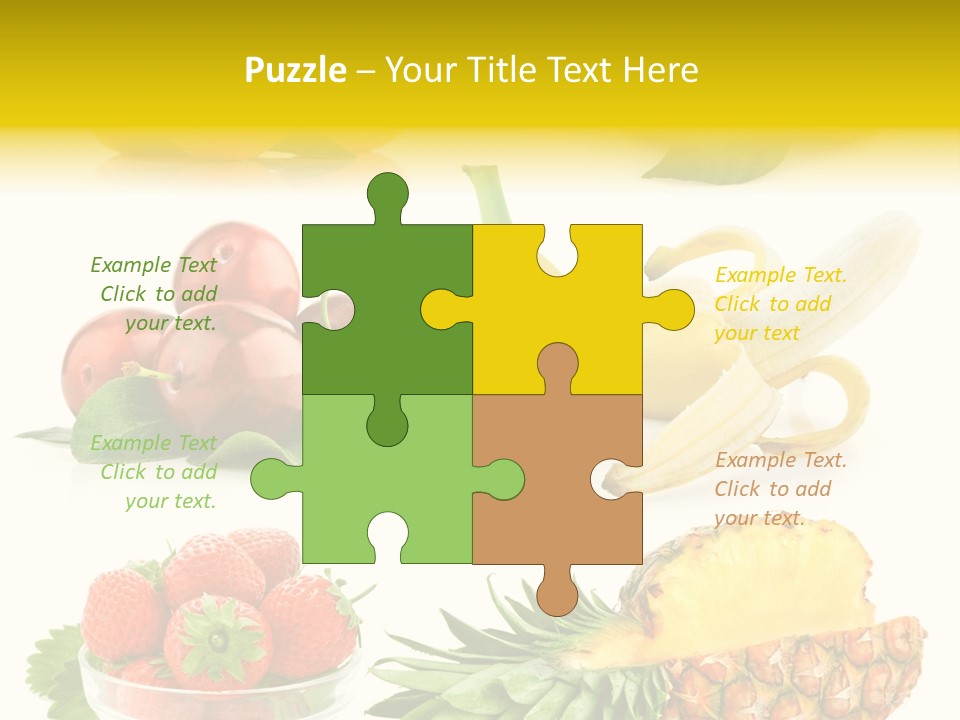 Food Leaf Orange PowerPoint Template