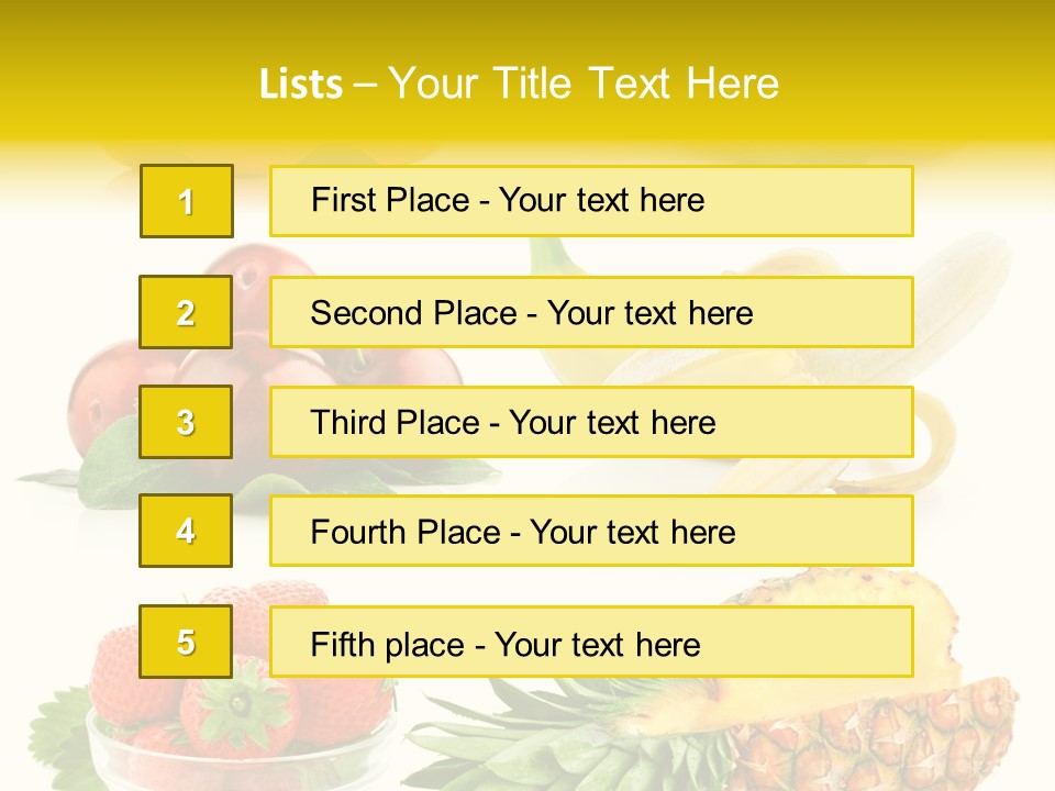 Food Leaf Orange PowerPoint Template