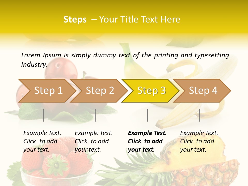 Food Leaf Orange PowerPoint Template