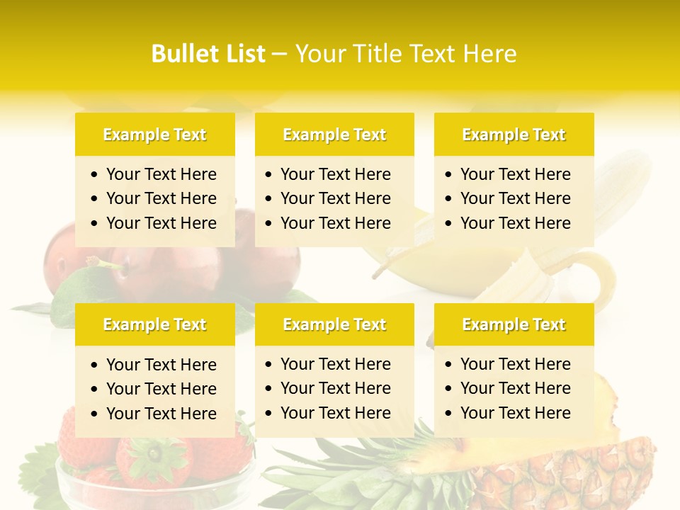 Food Leaf Orange PowerPoint Template