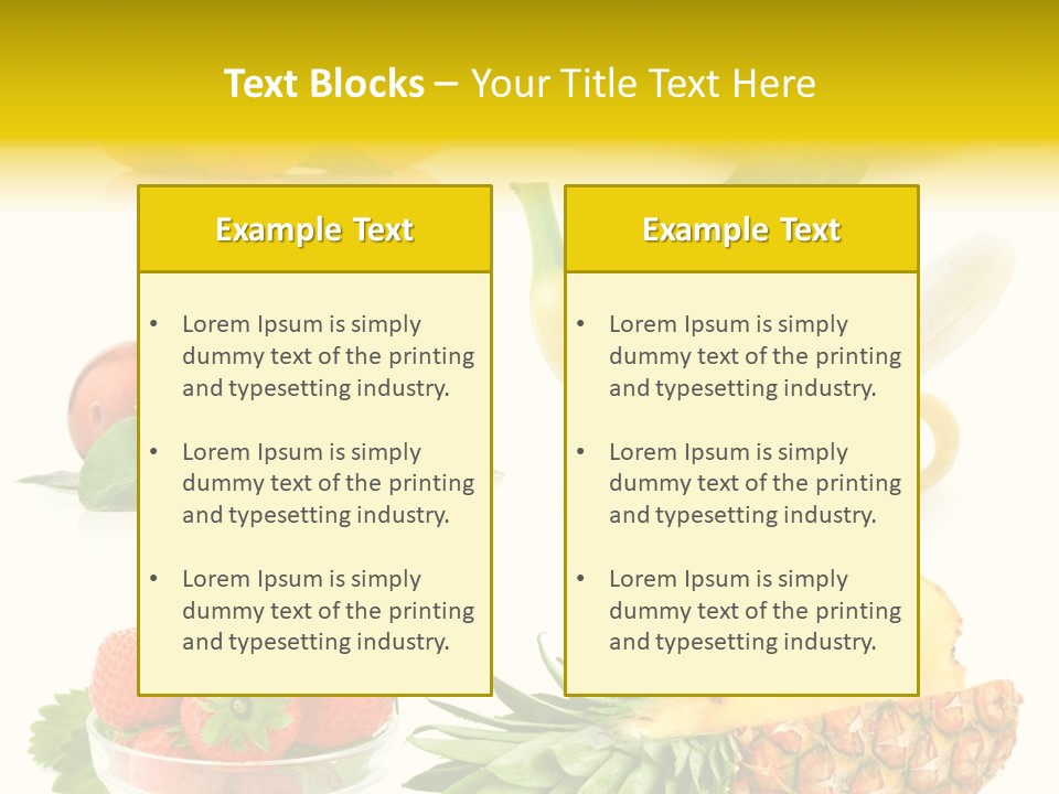 Food Leaf Orange PowerPoint Template