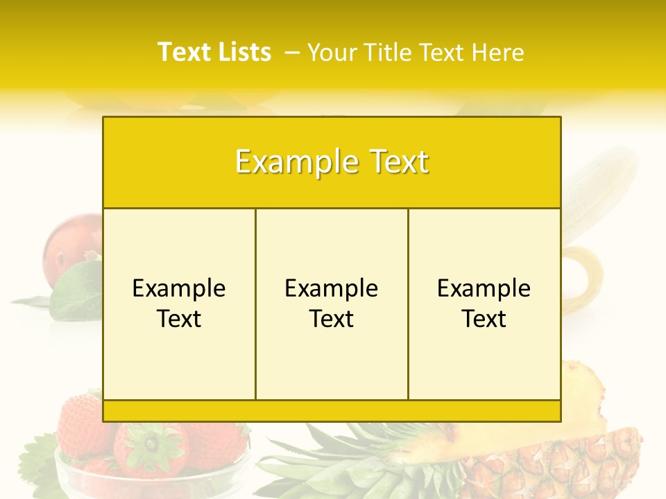 Food Leaf Orange PowerPoint Template
