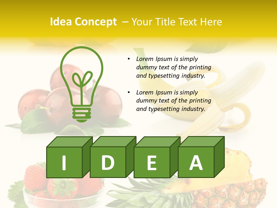 Food Leaf Orange PowerPoint Template