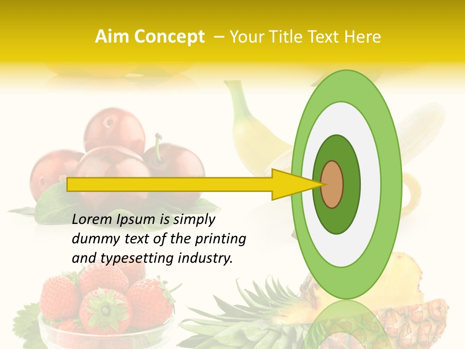 Food Leaf Orange PowerPoint Template