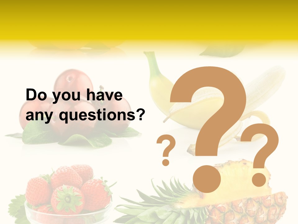 Food Leaf Orange PowerPoint Template