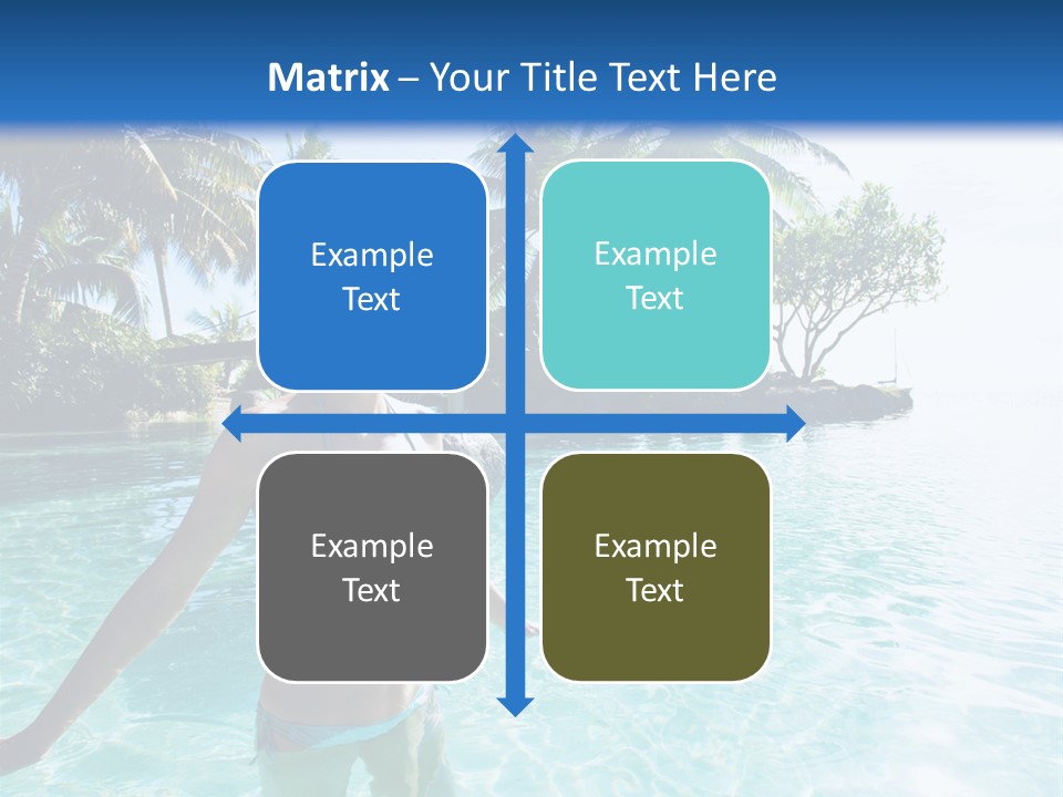 Paradise Beach Rock PowerPoint Template