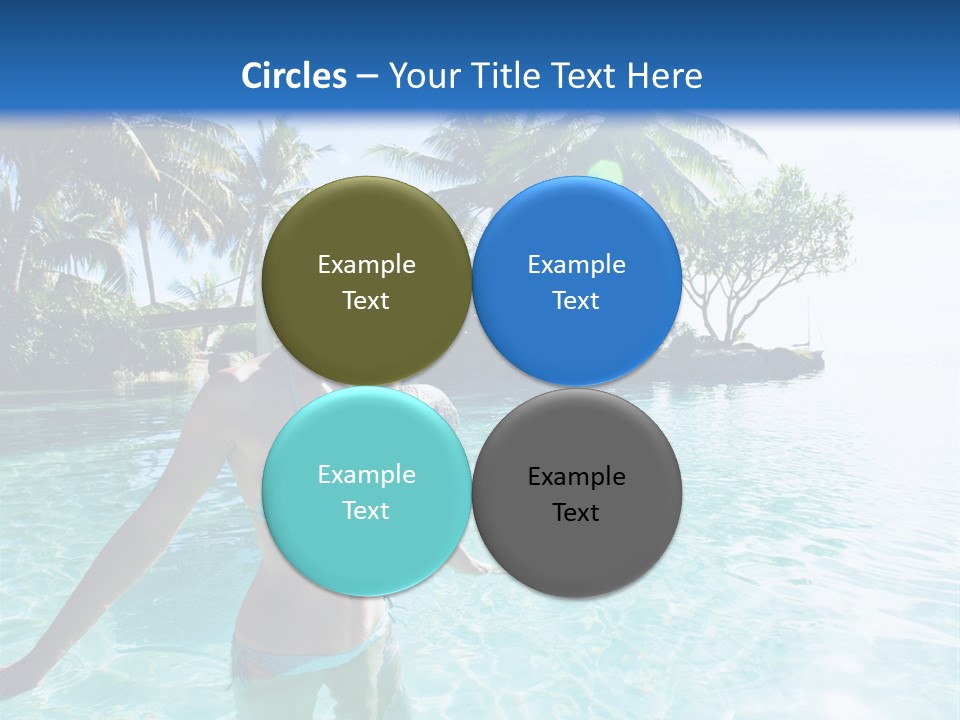 Paradise Beach Rock PowerPoint Template