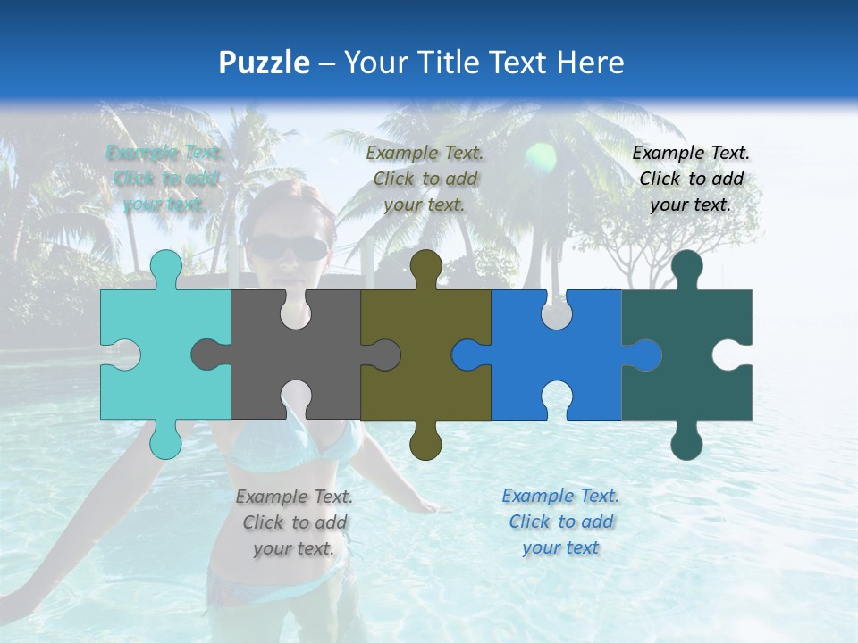 Paradise Beach Rock PowerPoint Template