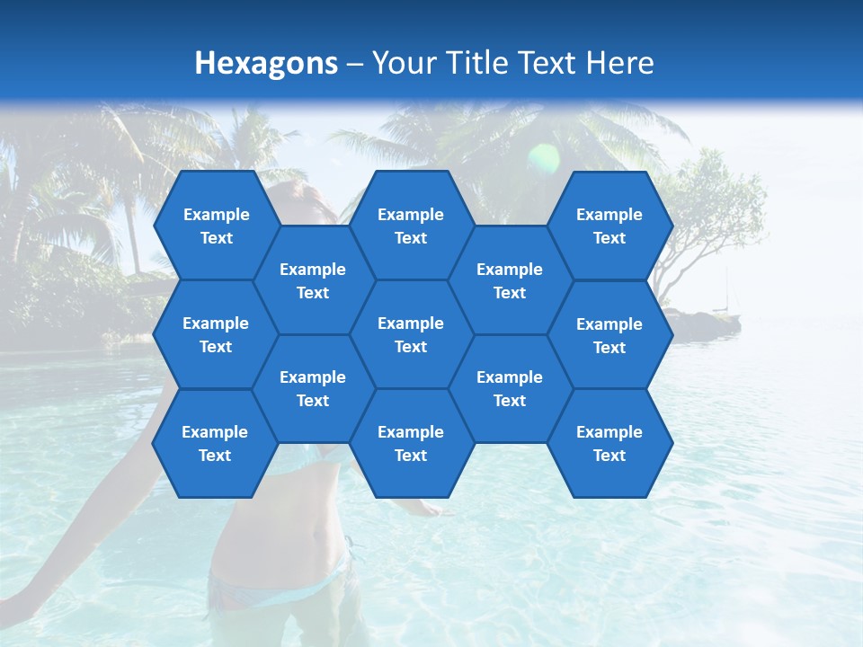 Paradise Beach Rock PowerPoint Template