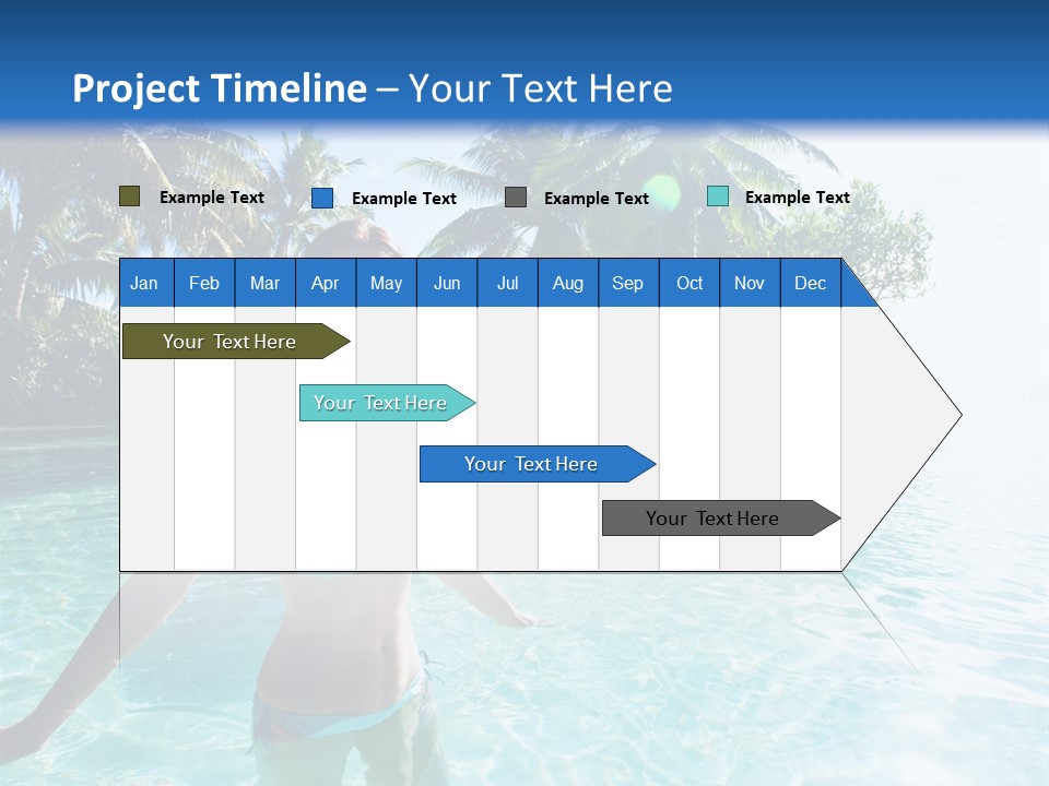 Paradise Beach Rock PowerPoint Template