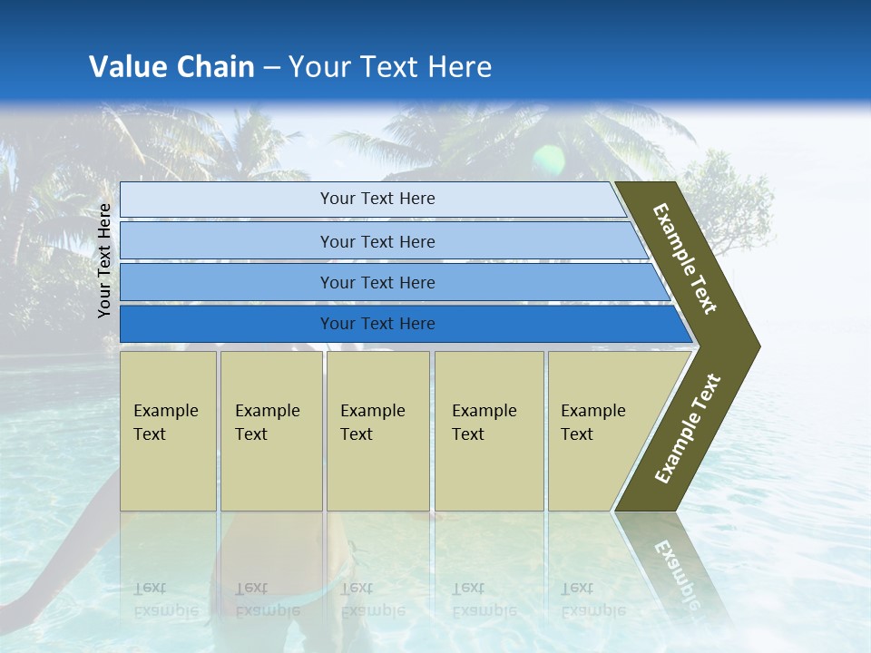 Paradise Beach Rock PowerPoint Template