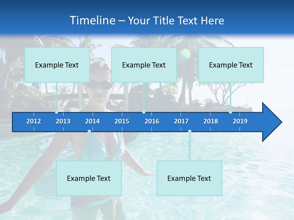 Paradise Beach Rock PowerPoint Template