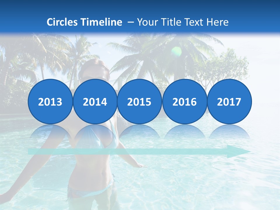 Paradise Beach Rock PowerPoint Template