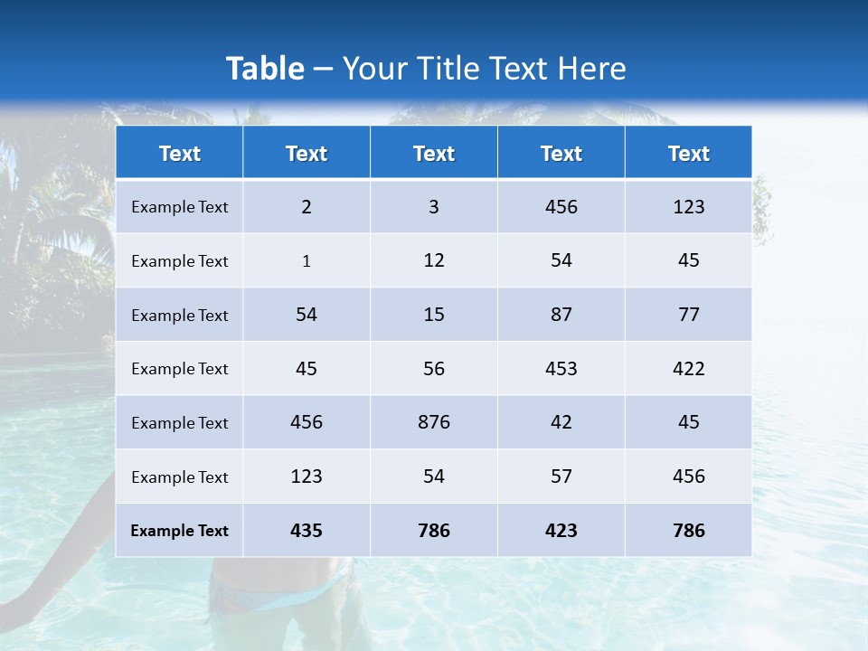 Paradise Beach Rock PowerPoint Template