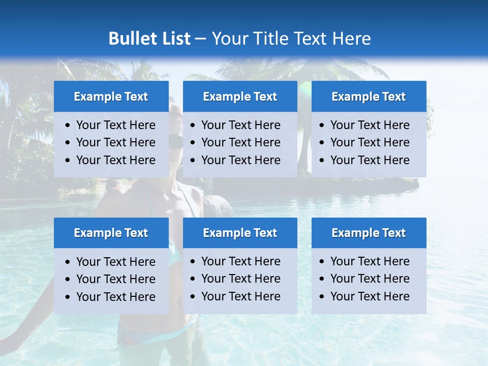 Paradise Beach Rock PowerPoint Template