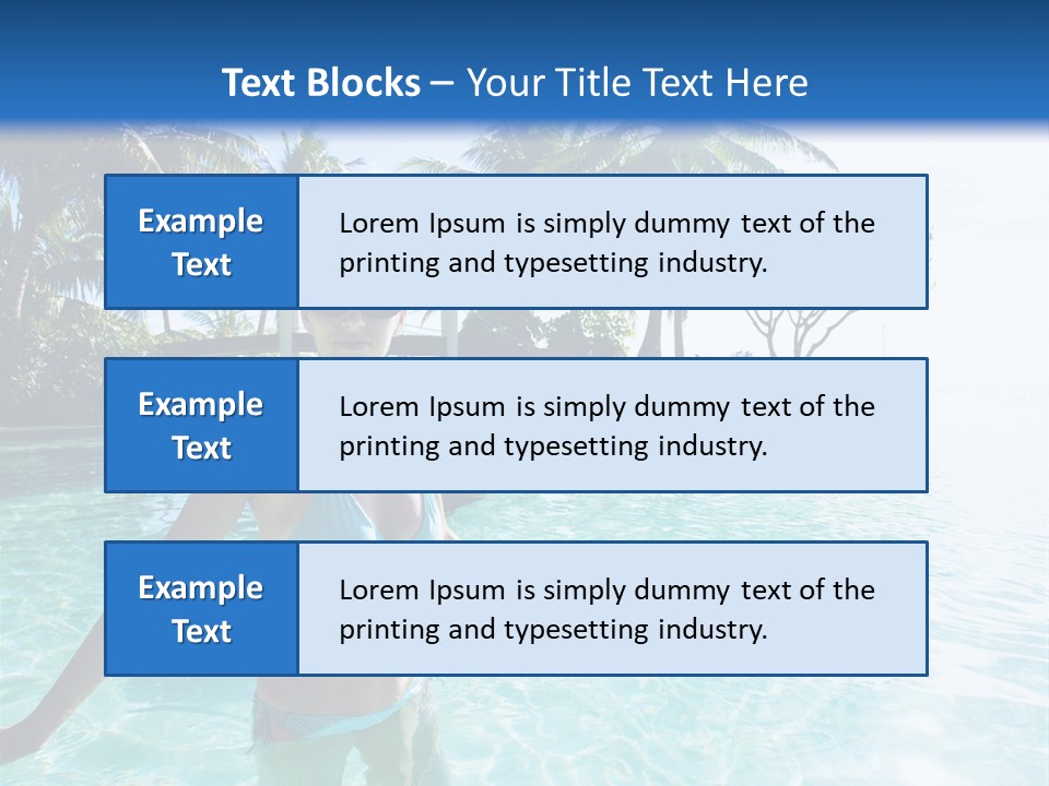Paradise Beach Rock PowerPoint Template