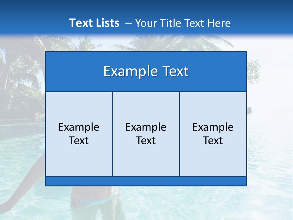 Paradise Beach Rock PowerPoint Template