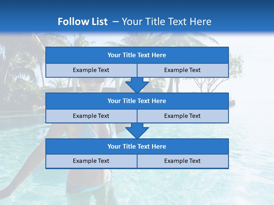 Paradise Beach Rock PowerPoint Template